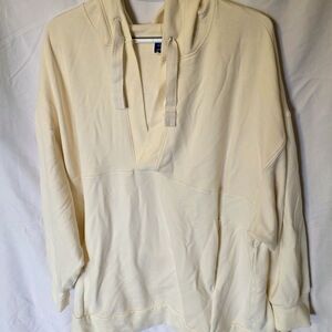 Cream Hooded Sweatshirt
